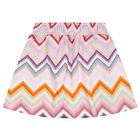 Girls Pink Zig Zag Skirt, 1, hi-res
