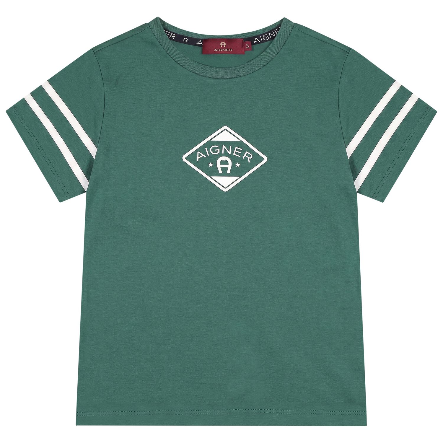 Boys Green Logo T-Shirt, 2, hi-res