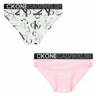 Girls White & Pink Bikini Brief (2 Pack), 3, hi-res