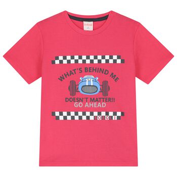 Boys Red Racing Car T-Shirt
