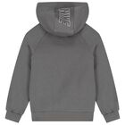 Boys Beige Swoosh Logo Tracksuit, 3, hi-res