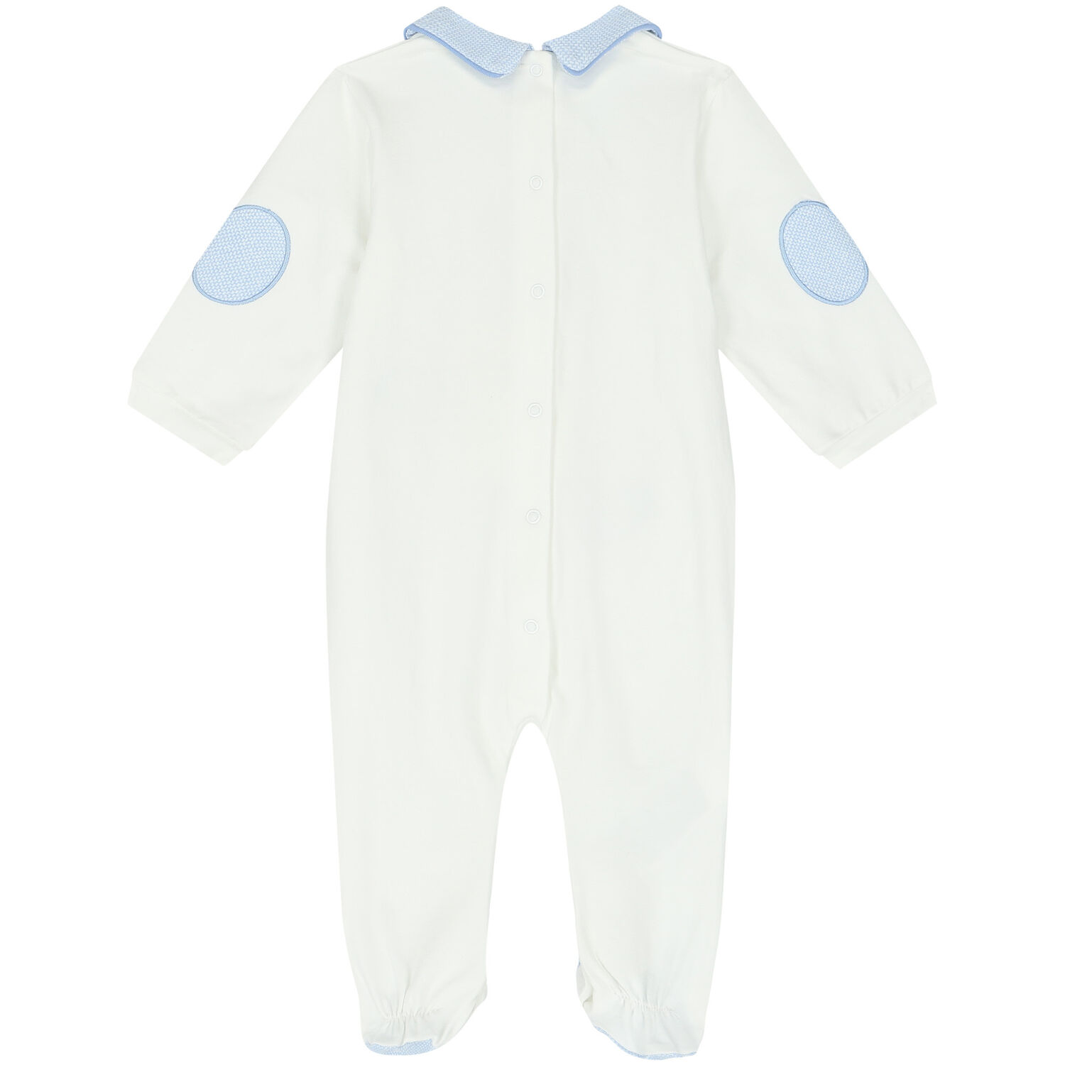 Boys White & Blue Babygrow, 2, hi-res image number null