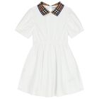 فستان بنات بولو باللون الأبيض, 1, hi-res