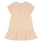 Younger Girls Pink Faux Fur Teddy Bear Dress, 2, hi-res