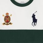 Boys White & Green Logo T-Shirt, 1, hi-res