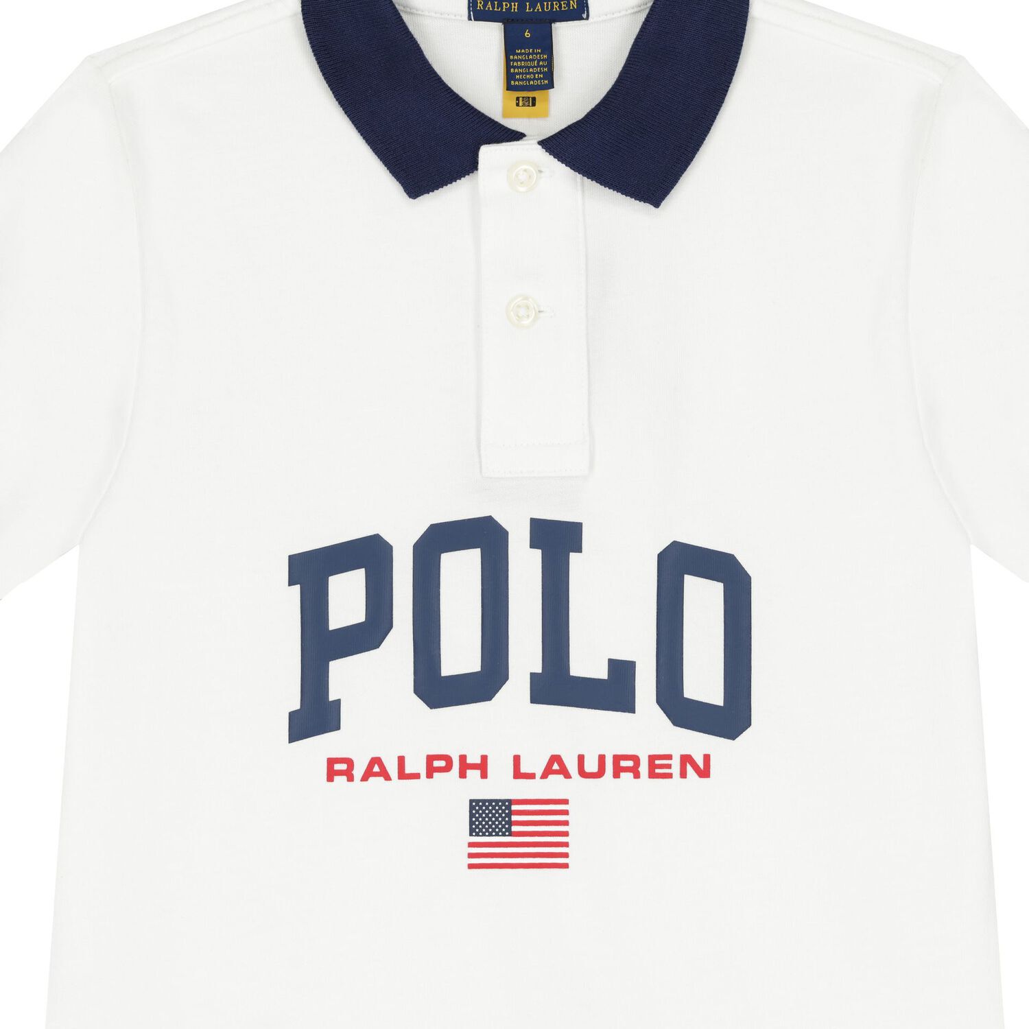 Boys White Logo Polo Shirt, 1, hi-res image number null