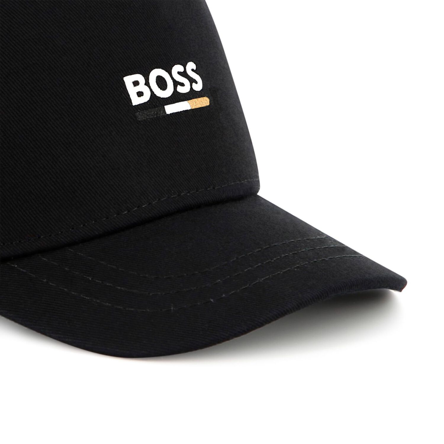 Baby Boys Black Logo Cap, 1, hi-res
