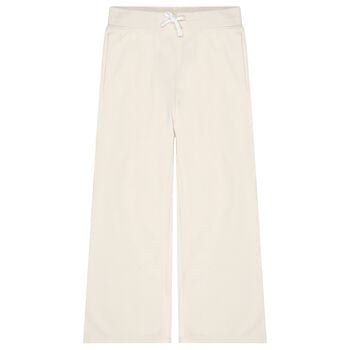 Girls Ivory Logo Trousers