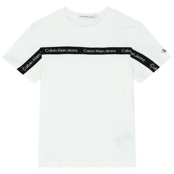 Boys White Logo T-Shirt