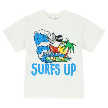 Boys Ivory Surf T-Shirt