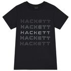 Boys Black Logo T-Shirt, 2, hi-res