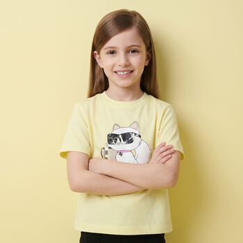 Girls Yellow Choupette T-Shirt