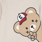 Younger Boys Beige & Navy Blue Tracksuit, 1, hi-res