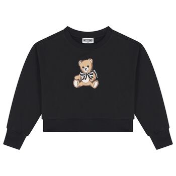 Moschino Black Teddy Bear Logo Sweatshirt, 1 Black Teddy Bear Logo Sweatshirt