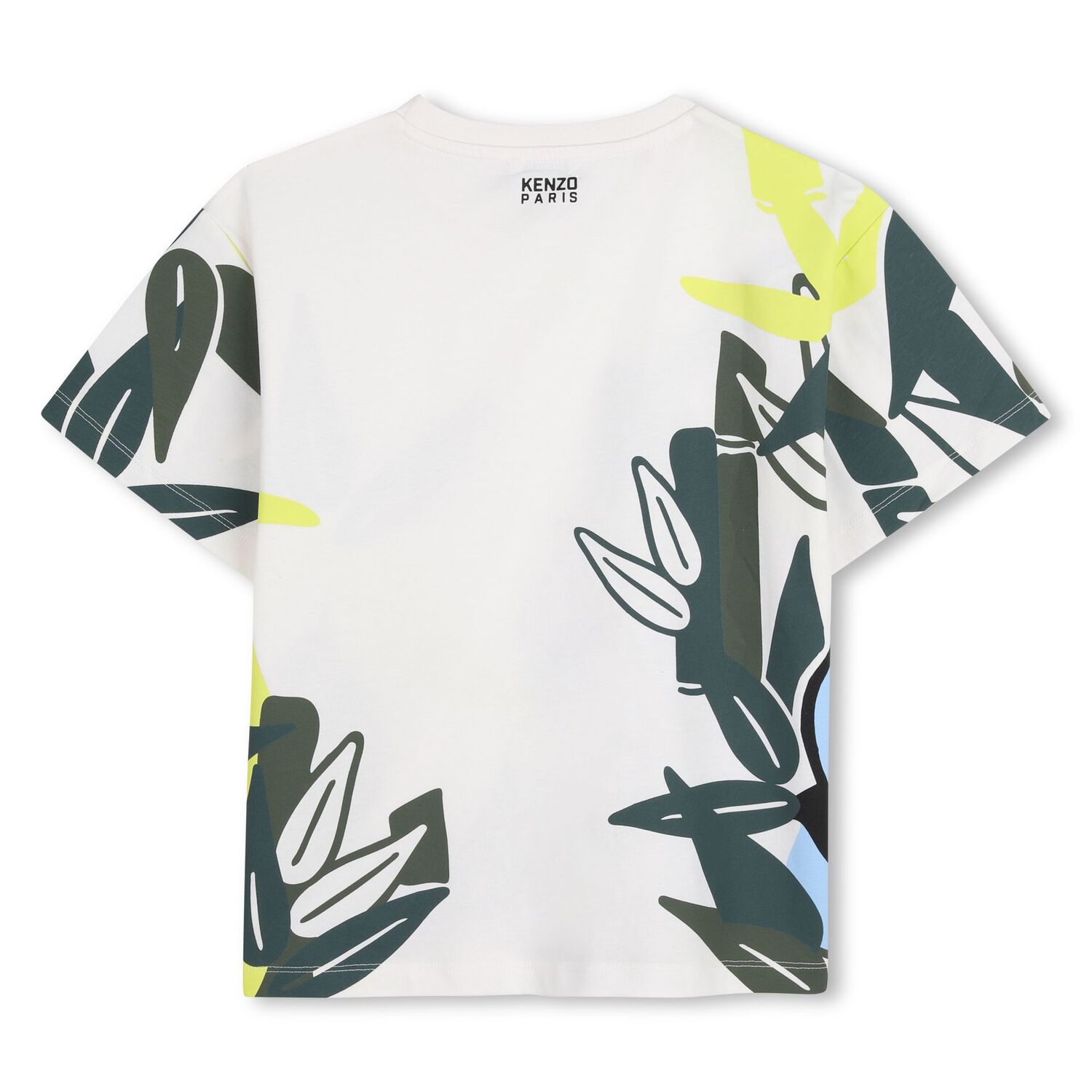 Boys Ivory Elephant Jungle T-Shirt, 1, hi-res