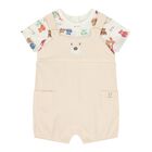 Baby Boys Ivory & Beige Romper Set, 1, hi-res