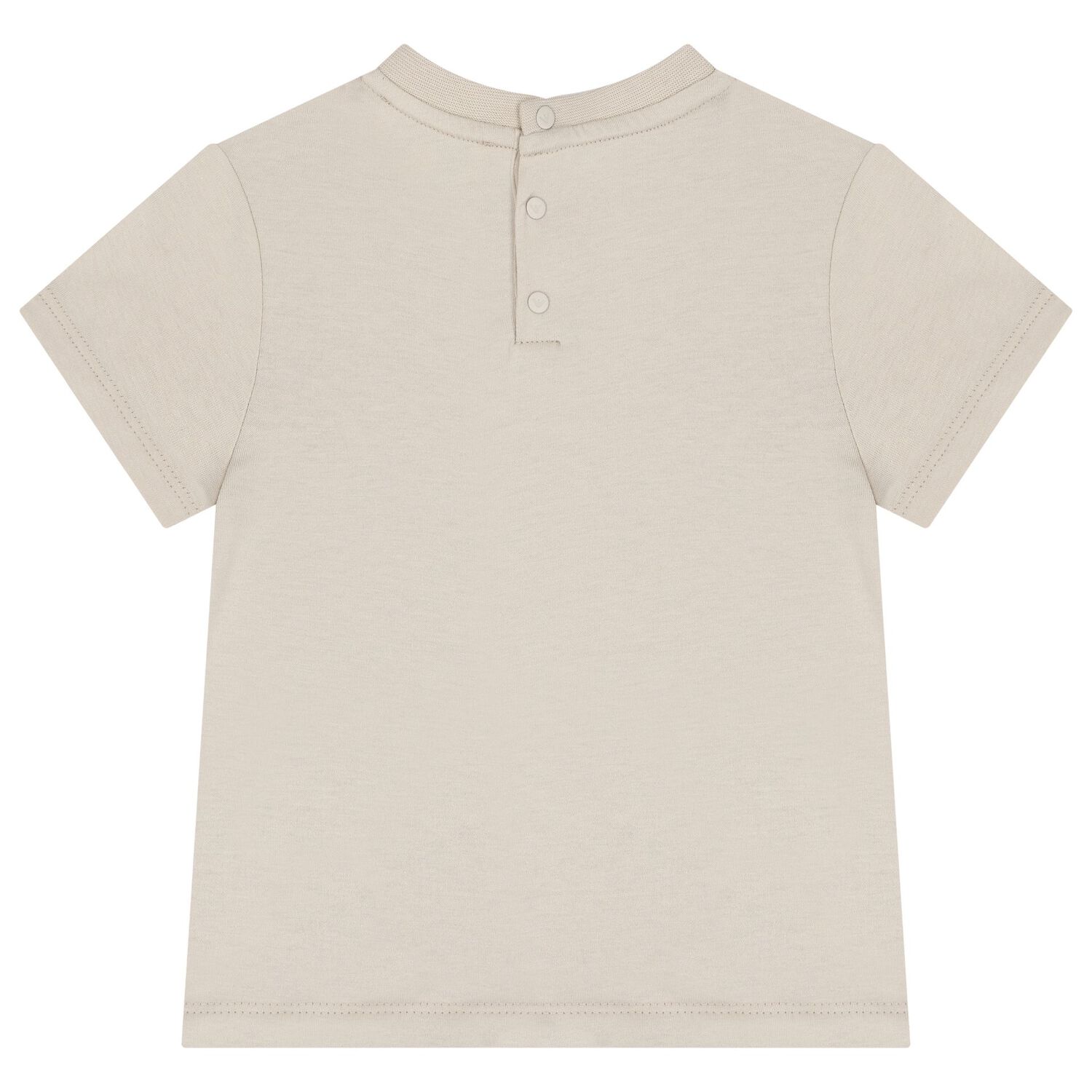 Younger Boys Navy Blue, Ivory & Beige T-Shirts (3 Pack), 2, hi-res