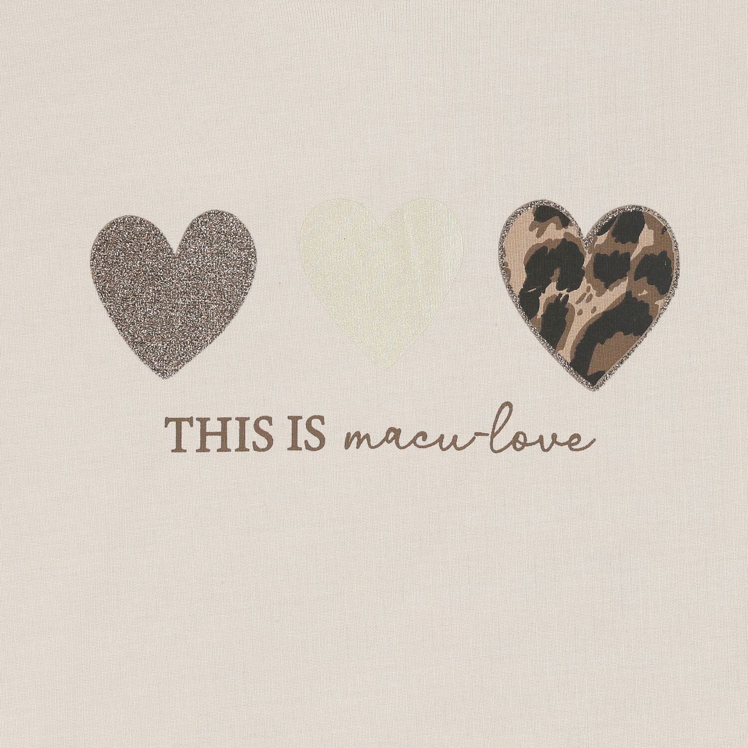 Girls Beige Heart Leggings Set, 1, hi-res