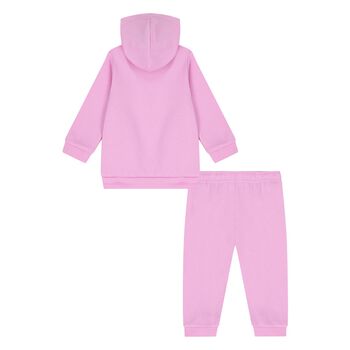 Younger Girls Pink Logo Tracksuit