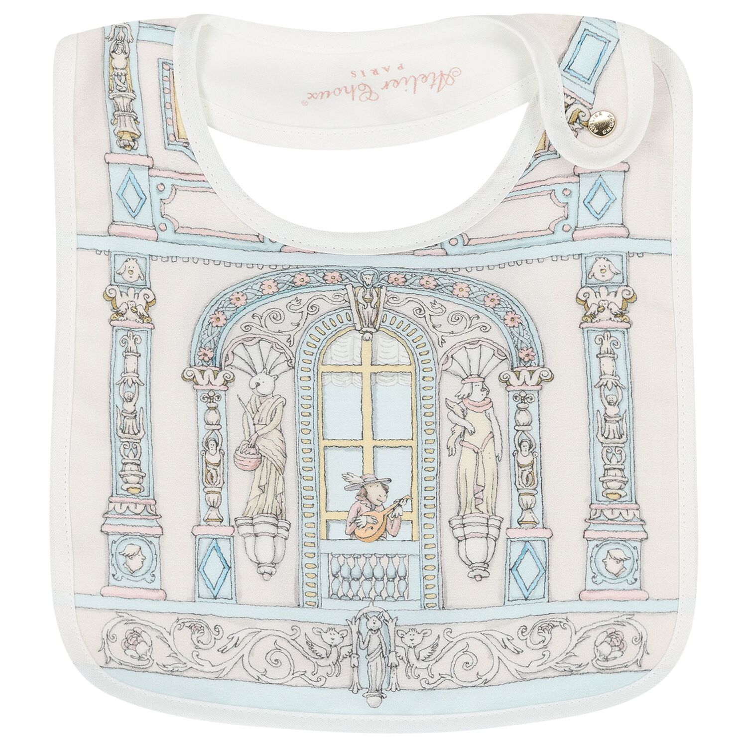 Chateau Choux Carr&eacute; Swaddle & Bib Gift Set, 1, hi-res