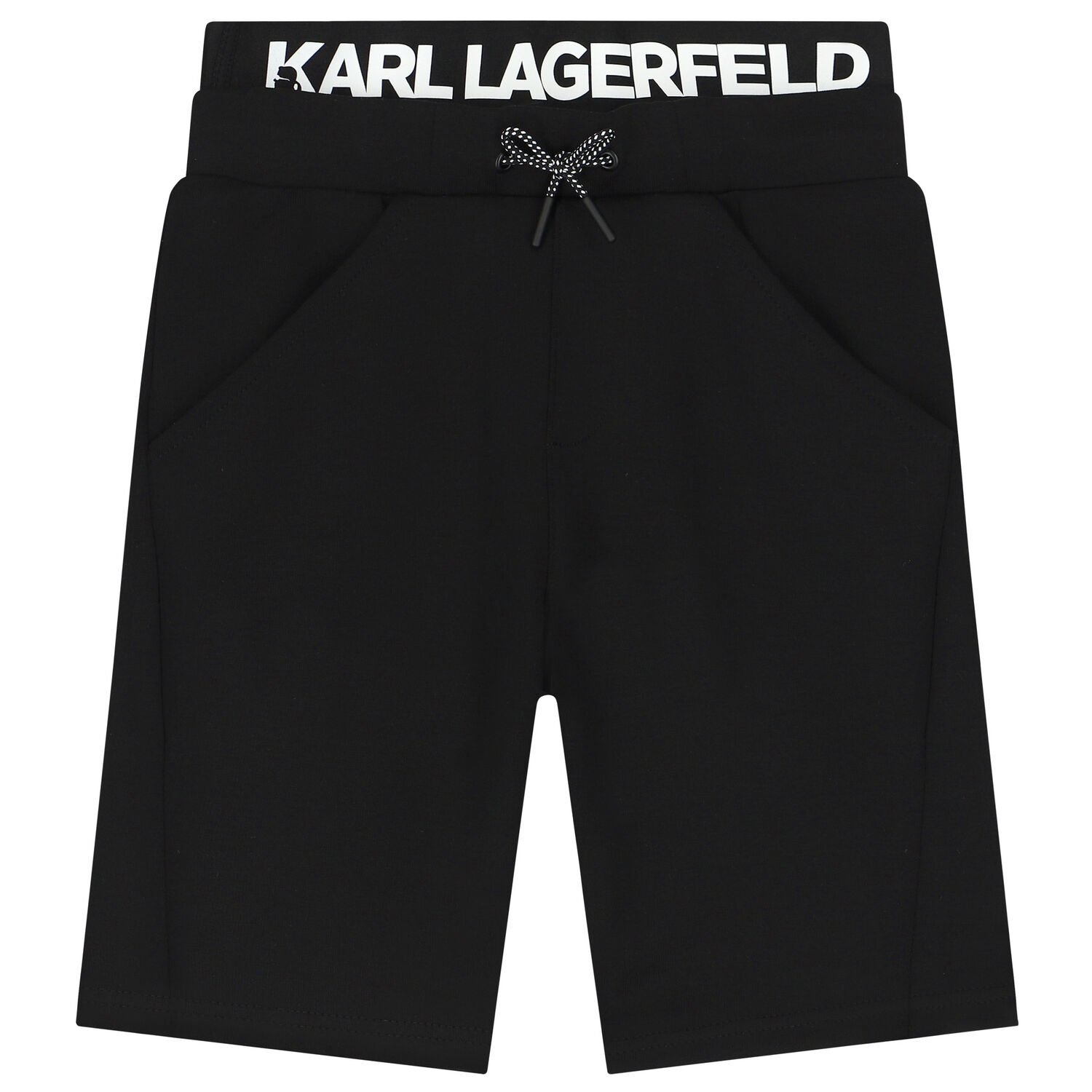 Boys Black Logo Shorts, 1, hi-res image number null