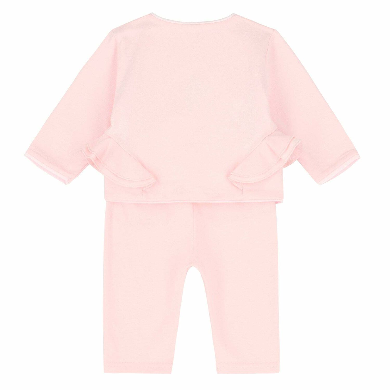 Baby Girls Pink Tracksuit, 1, hi-res