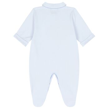Baby Boys Blue Crown Babygrow