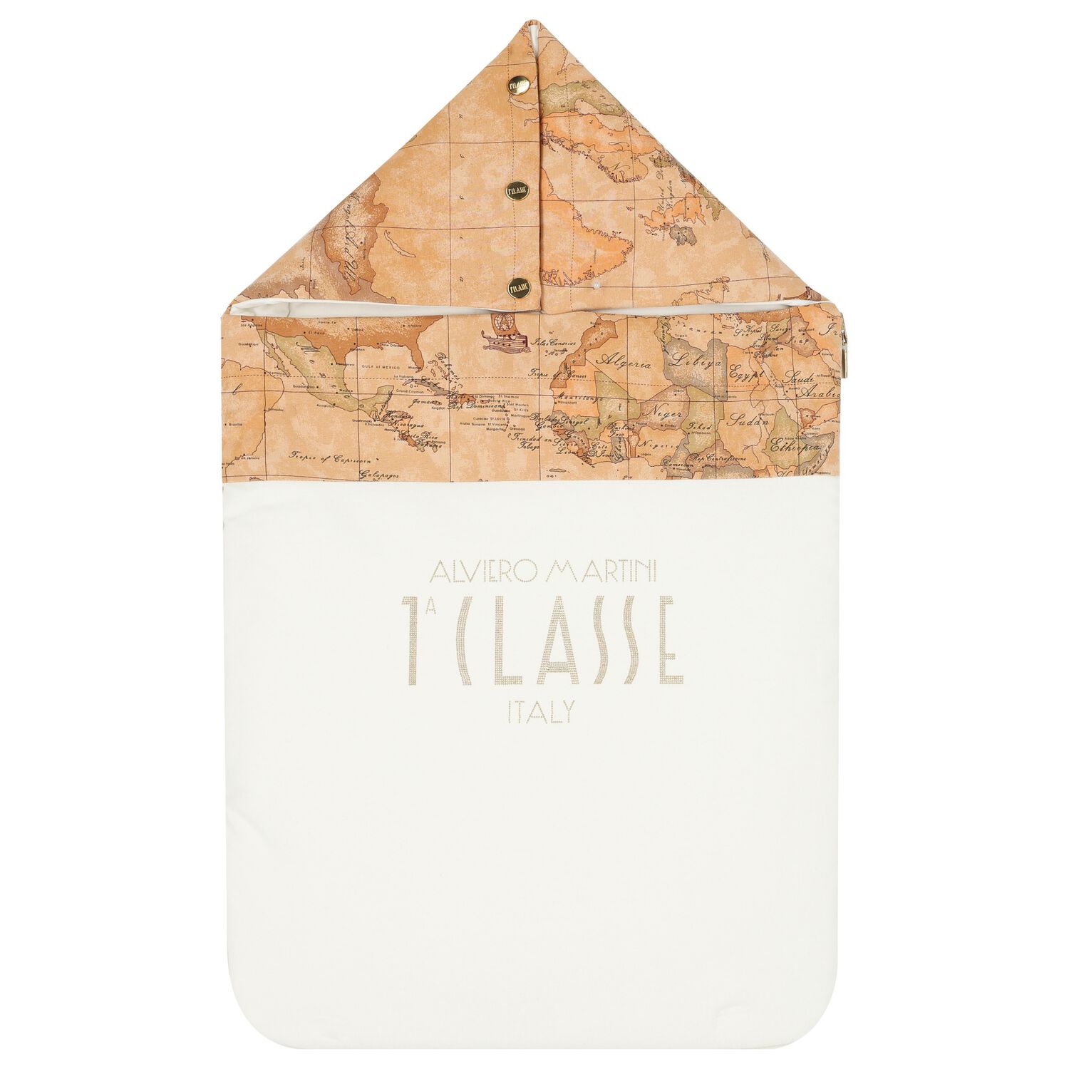 Beige & Ivory Geo Map Baby Nest, 1, hi-res