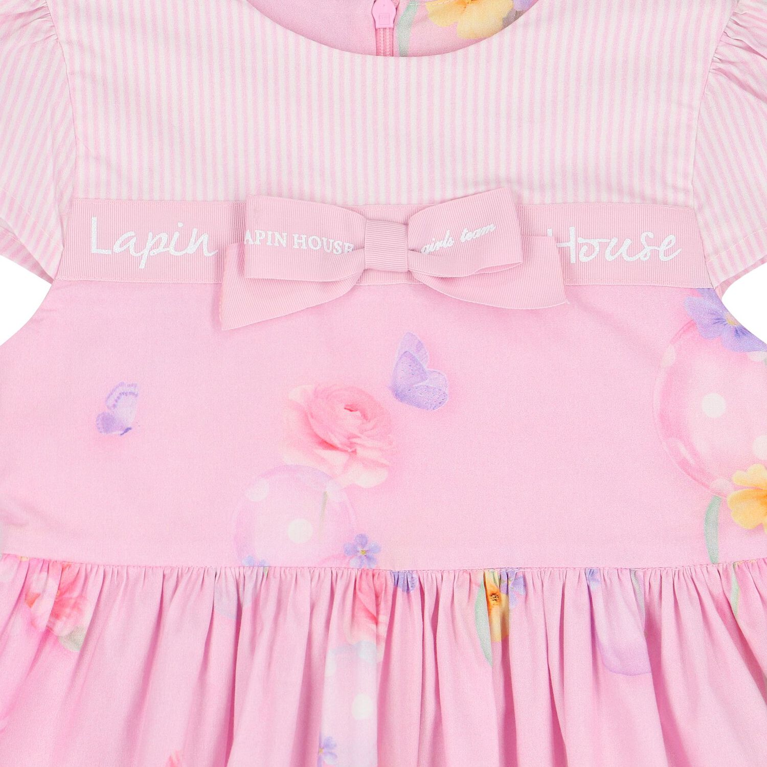 Girls Pink Floral Dress, 1, hi-res image number null