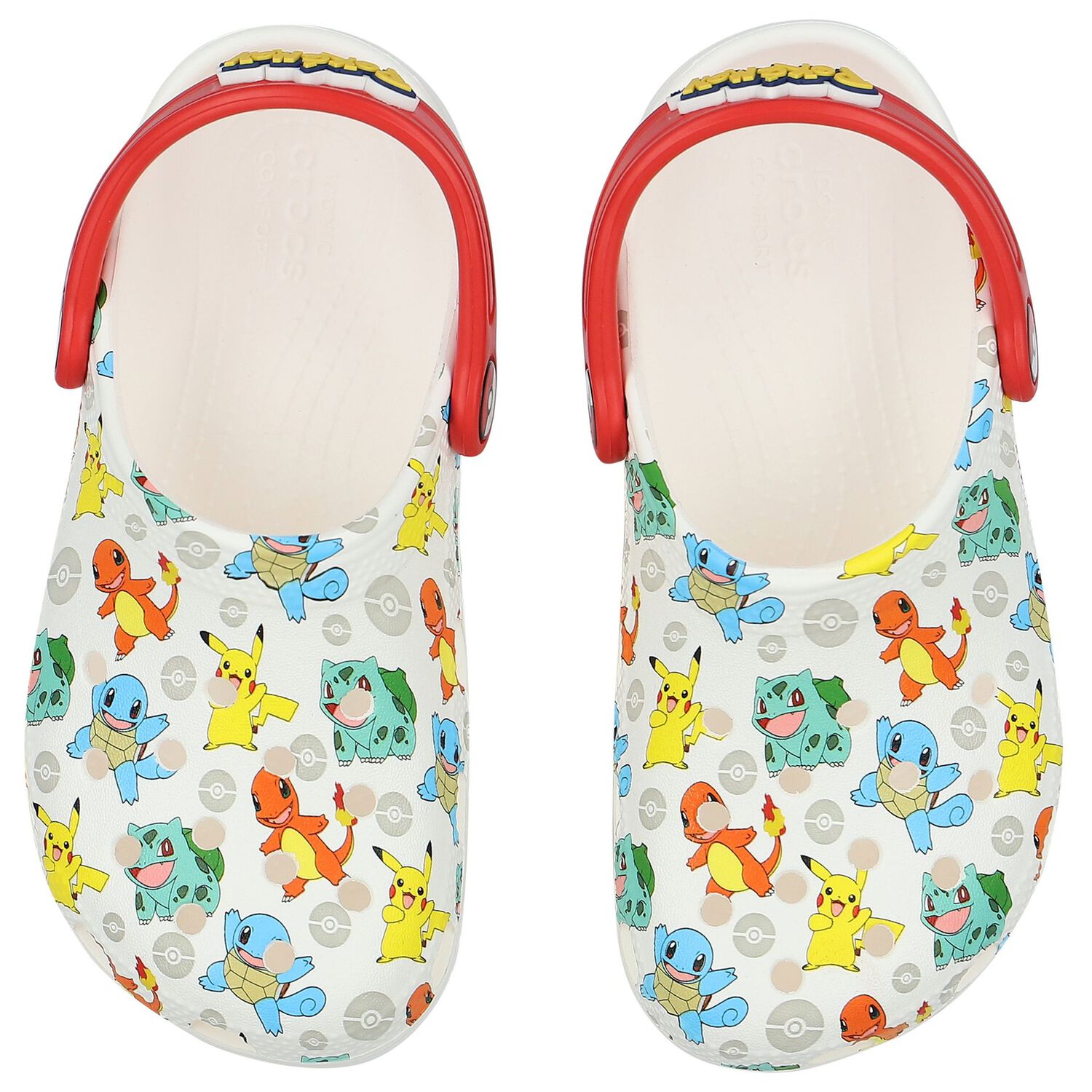 White Pokemon Classic Clog Sandals, 1, hi-res image number null
