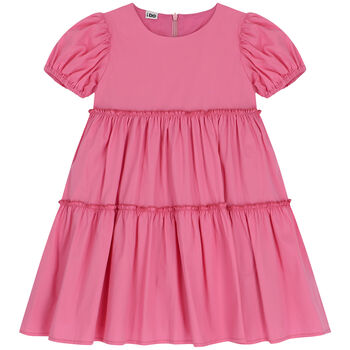 Girls Pink Tiered Dress
