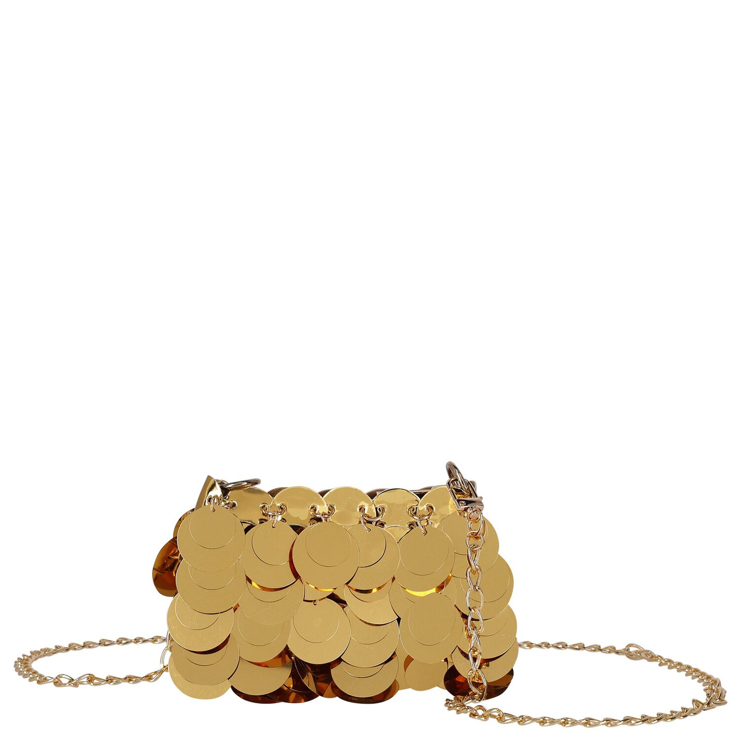 Girls Gold Sequin Bag, 1, hi-res