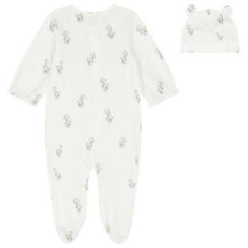 Ivory Teddy Bear Babygrow Set