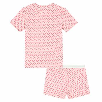Girls Pink Star Print Pyjama Set