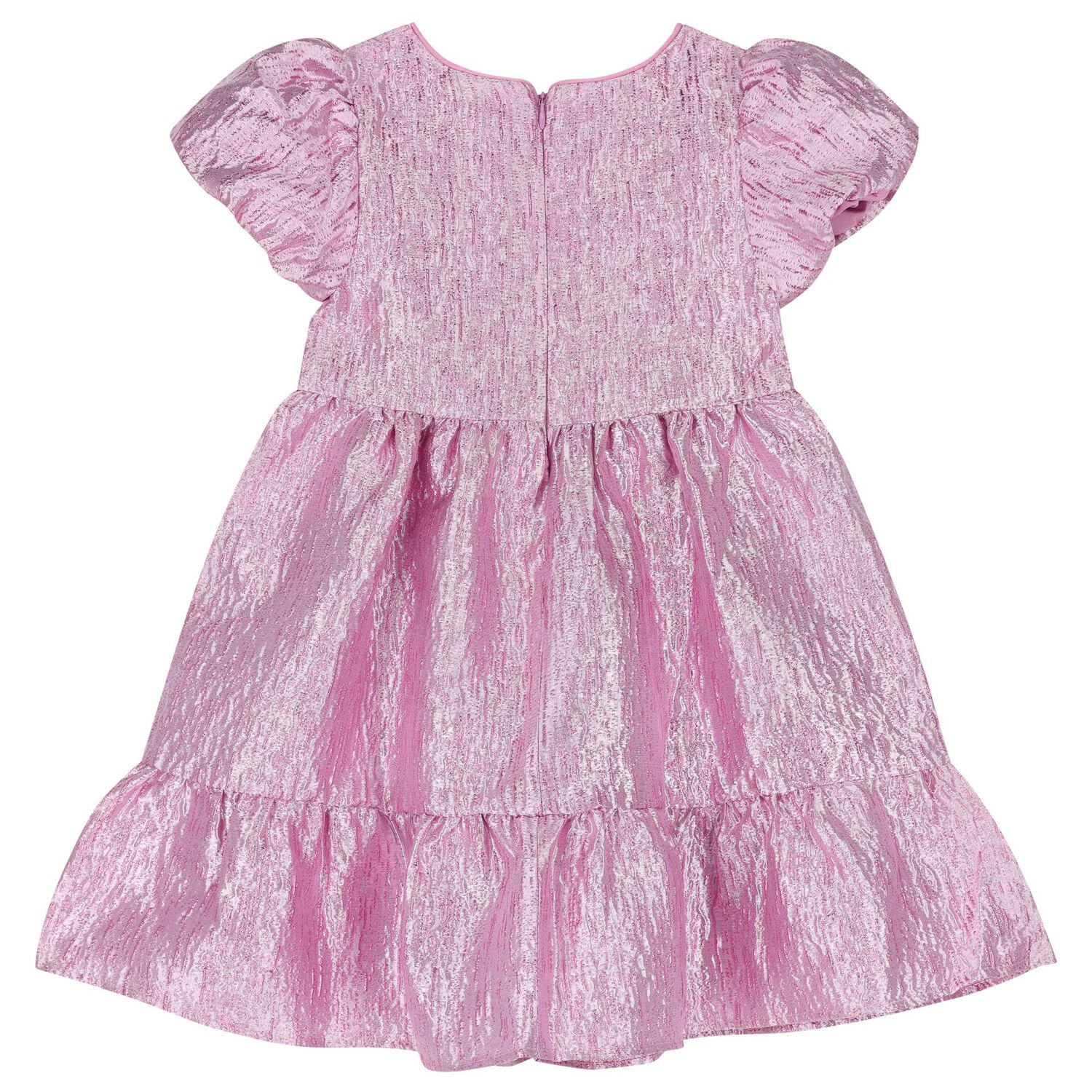 Girls Pink Tiered Dress, 2, hi-res image number null