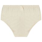 طقم بنات فستان باللون الأبيض والبيج, 1, hi-res