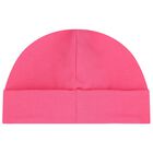 Baby Girls Pink Logo Hat, 3, hi-res