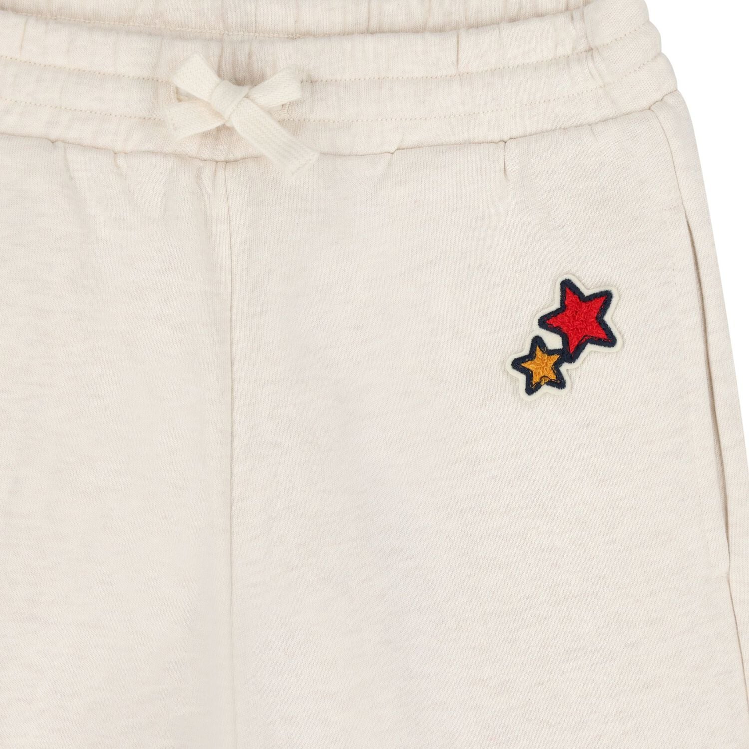 Girls Beige Patch Joggers, 1, hi-res