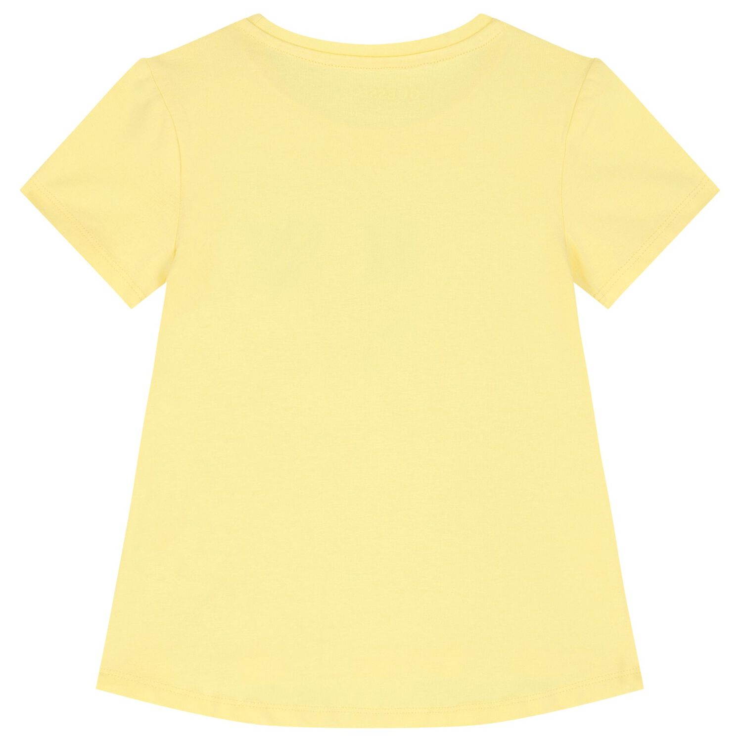 Girls Yellow Embellished Logo T-Shirt, 2, hi-res image number null