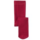 Baby Girls Red Logo Tights, 2, hi-res