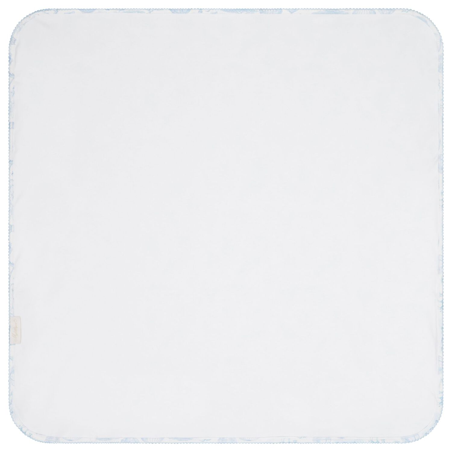 Baby Boys White & Blue Africa Blanket, 1, hi-res