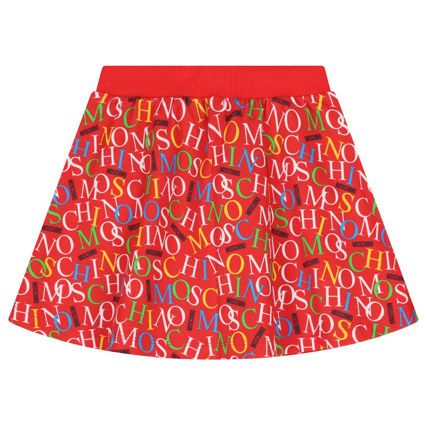 Girls Red Logo Skirt, 1, hi-res