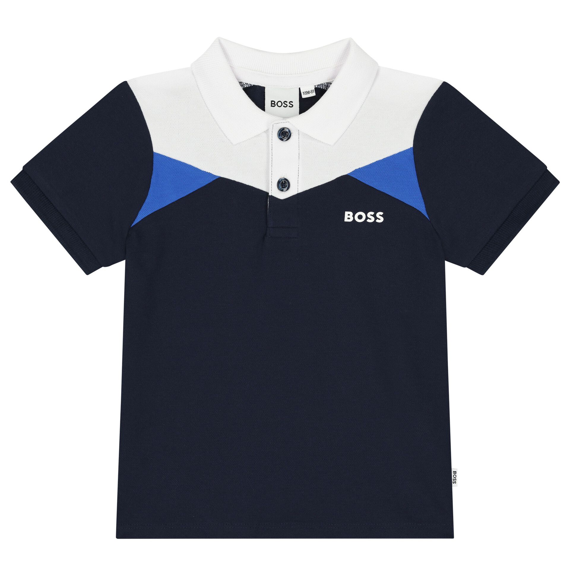 Boys navy blue polo shirt sale