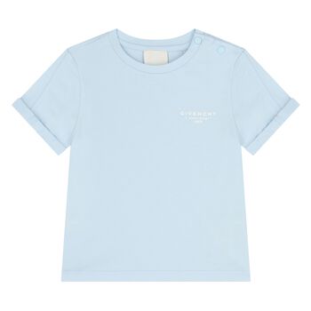 Younger Boys Blue Logo T-Shirt