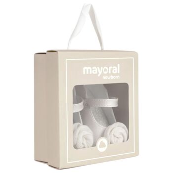 حذاء ما قبل المشي باللون الفضي للبنات