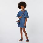 Girls Blue Logo Handbag, 1, hi-res