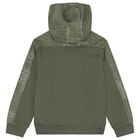 Boys Green Logo Hooded Top , 2, hi-res
