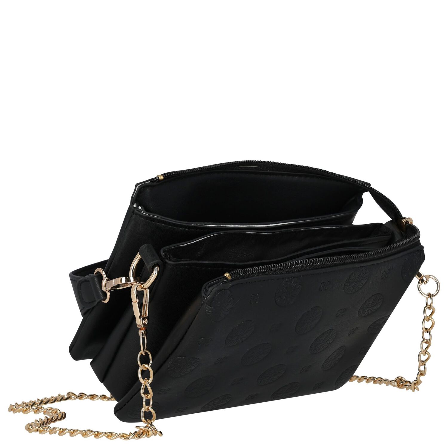 Girls Black Logo Handbag, 5, hi-res image number null