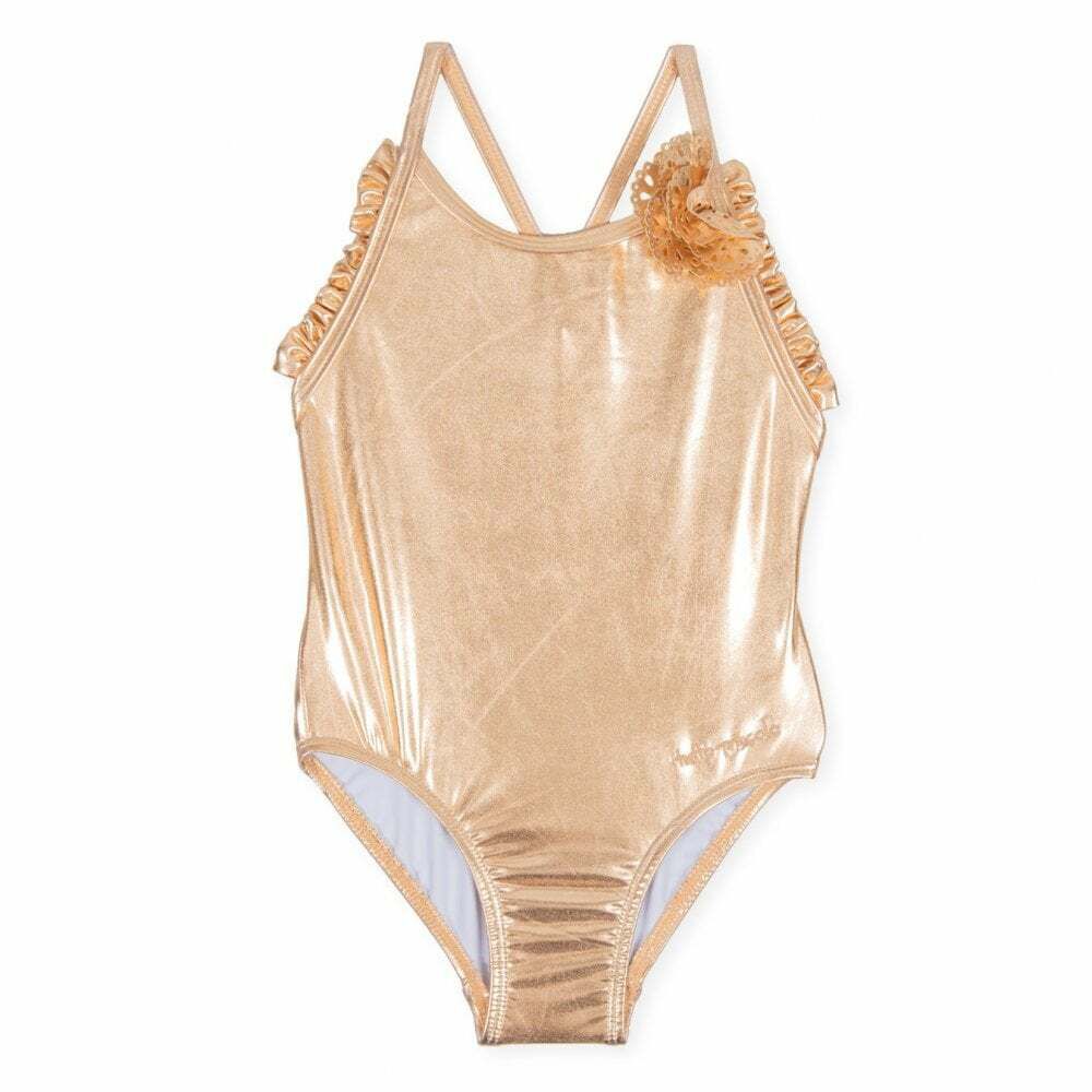 BeWicked 2122-GD-L Goldie Swimsuit, Gold - Large 