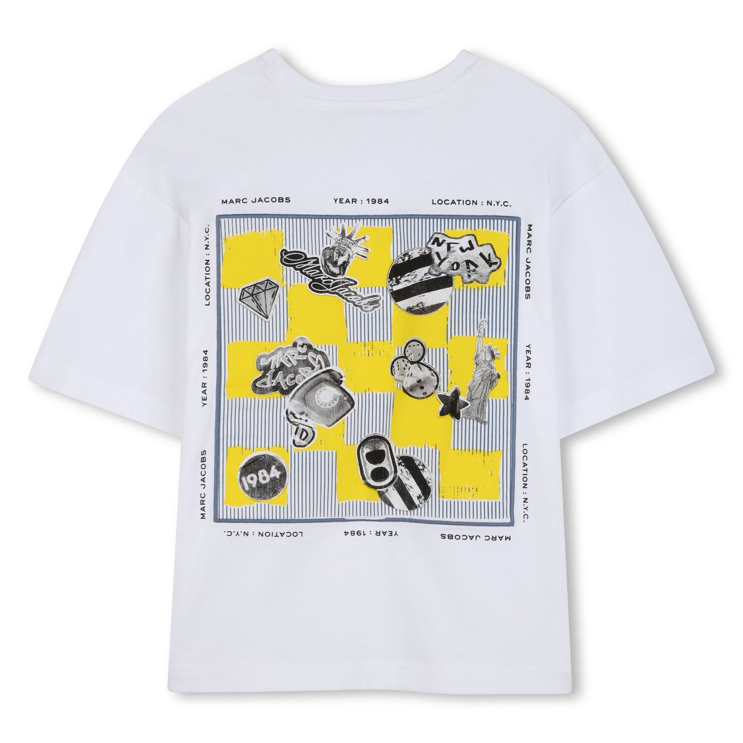 Boys White Logo T-Shirt, 1, hi-res